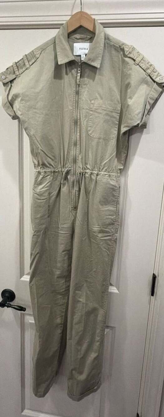 Pistola Jordan Jumpsuit Size XS Sage Green Utility Flight Suit